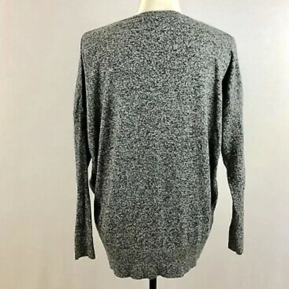 ✨ Express
Women's Gray Side Zip Hi-lo Sweater✨ - Picture 3 of 4